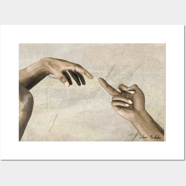 The (creation of the) Finger Wall Art by ibadishi